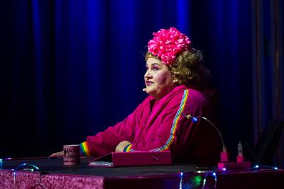 Cindy aus Marzahn gastierte mit ihrem Programm "Einmal Prinzessin und zur?ck!" in der ausverkauften Stadthalle Chemnitz-stock-foto