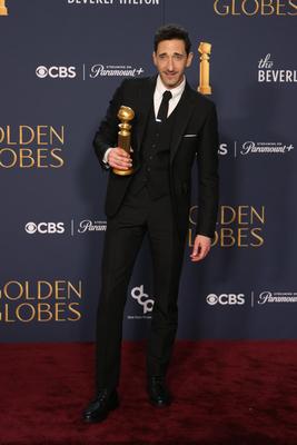 81st Annual Golden Globe Awards - Press Room-stock-foto