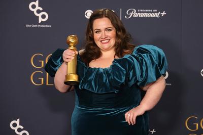 81st Annual Golden Globe Awards - Press Room-stock-foto
