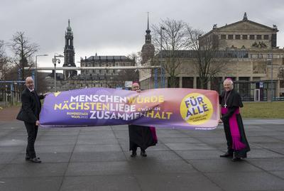 Kirchen starten Kampagne zur Bundestagswahl-stock-foto