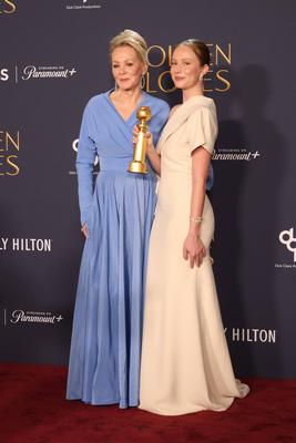 81st Annual Golden Globe Awards - Press Room-stock-foto