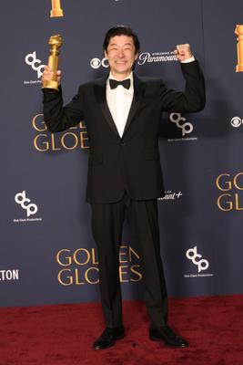 81st Annual Golden Globe Awards - Press Room-stock-foto