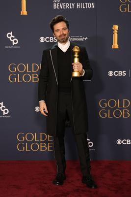 81st Annual Golden Globe Awards - Press Room-stock-foto