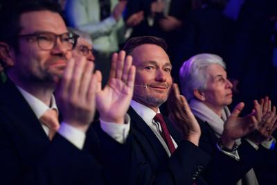 FDP Dreikoenigstreffen in Stuttgart-stock-foto