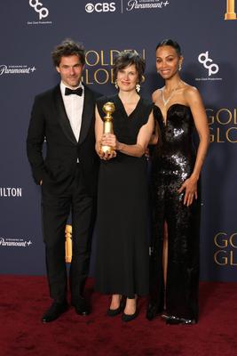 81st Annual Golden Globe Awards - Press Room-stock-foto