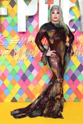 Drag queen The Vivienne attends the World Premiere of Birds of Prey (And The Fantabulous Emancipation Of One Harley Qui-stock-foto