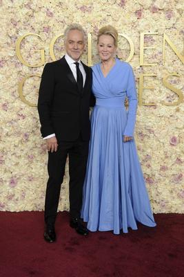 Joe Pacheco und Jean Smart-stock-foto