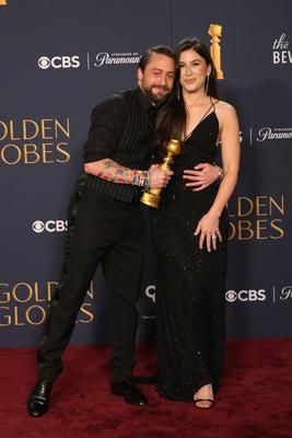 81st Annual Golden Globe Awards - Press Room-stock-foto