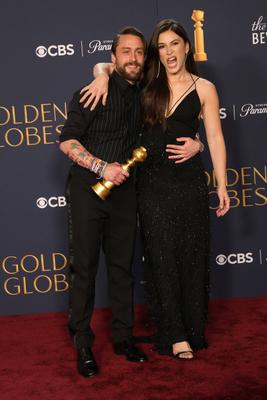 81st Annual Golden Globe Awards - Press Room-stock-foto
