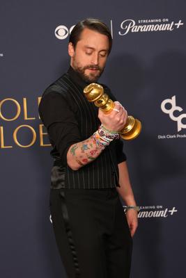 81st Annual Golden Globe Awards - Press Room-stock-foto