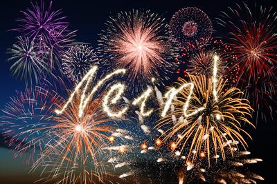 FOTOMONTAGE, Feuerwerk und Schriftzug nein, Symbolfoto f?r B?ller- und Feuerwerksverbot *** PHOTOMONTAGE, fireworks and-stock-foto