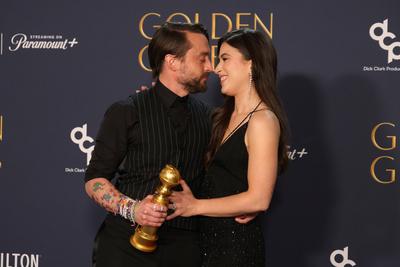 81st Annual Golden Globe Awards - Press Room-stock-foto