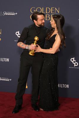 81st Annual Golden Globe Awards - Press Room-stock-foto