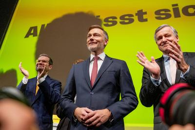126. Ordentlicher Landesparteitag, Dreikoenigskundgebung der Freien Demokraten. 6. Januar 2025 im Stuttgarter Opernhaus, Dreikoenigstreffen der Freien Demokraten 2025, GER-stock-foto