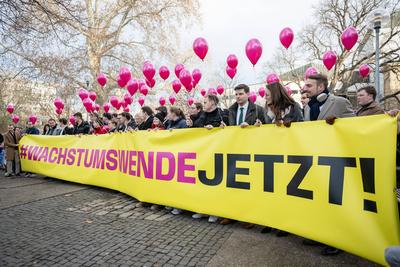 126. Ordentlicher Landesparteitag, Dreikoenigskundgebung der Freien Demokraten. 6. Januar 2025 im Stuttgarter Opernhaus, Dreikoenigstreffen der Freien Demokraten 2025, GER-stock-foto