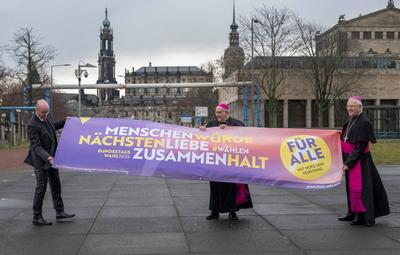 Kirchen starten Kampagne zur Bundestagswahl-stock-foto