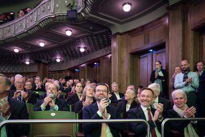FDP Dreikoenigstreffen in Stuttgart-stock-foto