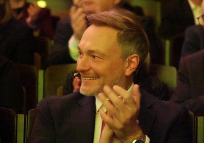 FDP Staatstheater Lindner-stock-foto
