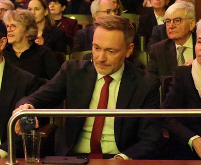 FDP Staatstheater Lindner-stock-foto
