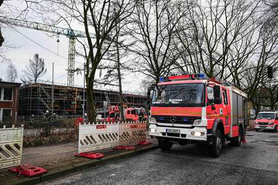 Feuer in der Schule Mendelstrasse, 07.01.2025-stock-foto