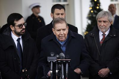 Venezuelan Opposition Leader Edmundo Gonzalez Urrutia Visits the White House-stock-photo