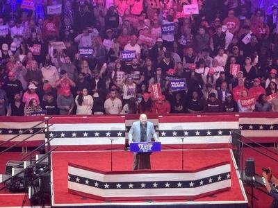 RECORD DATE NOT STATED Discurso de comicio do presidente donald j. Trump no iconico madison square garden, em nova york.-stock-foto