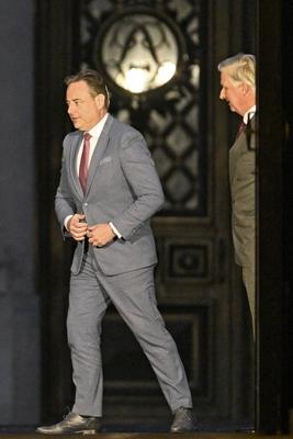 Consultations of King Philippe with informeur Bart De Wever 07/01/2025-stock-foto
