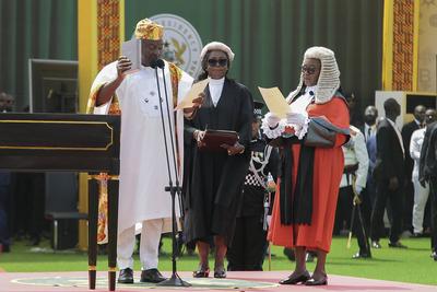 President John Dramani Mahama inauguration in Accra, Ghana-stock-foto