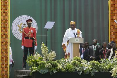 President John Dramani Mahama inauguration in Accra, Ghana-stock-foto