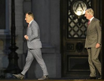 Consultations of King Philippe with informeur Bart De Wever 07/01/2025-stock-foto