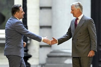 Consultations of King Philippe with informeur Bart De Wever 07/01/2025-stock-foto