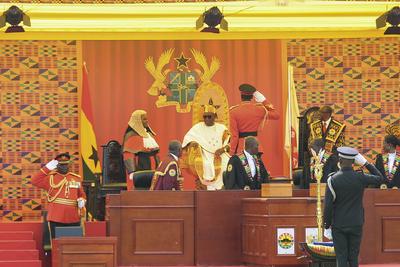 President John Dramani Mahama inauguration in Accra, Ghana-stock-foto