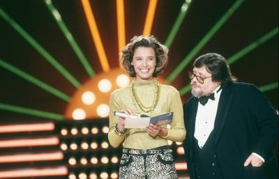 Desiree Nosbusch und Peter Herbolzheimer 08 89 h?r ru TV Fernsehen Film Kino Schauspiel Moderation A-stock-foto