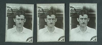 RECORD DATE NOT STATED  Just George Description: Photographs of Eric Blair (George Orwell) from his Metropolitan Police-stock-foto