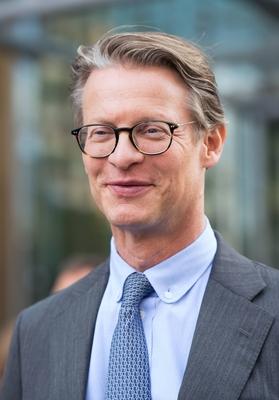 Axel Sven SPRINGER Enkel des Verlagsgruenders Richtfest des neuen Verlagsgebaeudes der Axel Spring-stock-photo