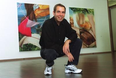 Jeff Koons (K?nstler) 09/02 thg Mann geboren 1955 in York (Pennsylvania) Amerikaner Amerika USA K?nstler Kunst Malerei-stock-photo