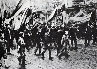 Bloody Sunday or Red Sunday, was the name given to the events of Sunday, 22 January 1905 in St Petersburg, Russia, when-stock-foto