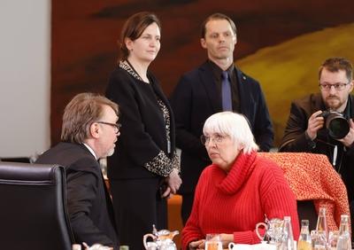 Claudia Roth, Beauftragte der Bundesregierung f?r Kultur und Medien, Deutschland, Berlin, Bundeskanzleramt, Das Bundeska-stock-photo