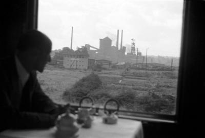 Germany Deutschland ca 1950 Ruhrgebiet Blick auf die Zeche in Essen Essen Nordrhein Westfalen-stock-foto