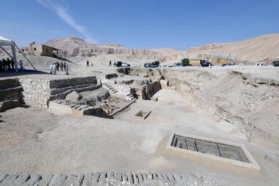 New archaeological discovery in Luxor, Egypt-stock-photo