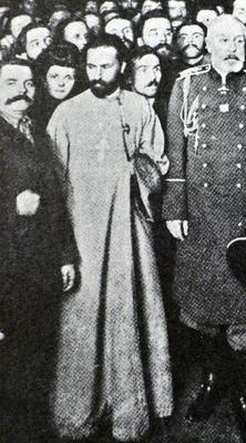 Father Gapon 1905. Bloody Sunday or Red Sunday, was the name given to the events of Sunday, 22 January 1905 in St Peters-stock-foto