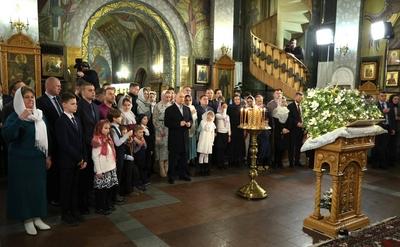 Russian President Vladimir Putin, congratulated all Orthodox Christians and all Russians celebrating Christmas-stock-foto
