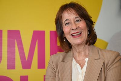 FDP-Spitzenkandidatin Katarina Blume stellt B?rgerschaftswahlkampagne in Hamburg vor-stock-foto