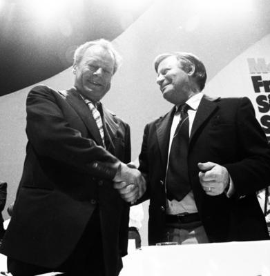 SPD-Parteitag 1976 DEU, Deutschland, Dortmund: Der Parteitag der Sozialdemokratischen Partei Deutschlands ( SPD) am 18.-stock-foto