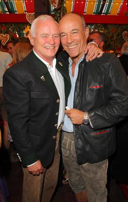 Oktoberfest 19.09.2010 Manager Werner Baldessarini + Schauspieler Heiner Lauterbach beim Baldessarini - Empfang im Festz-stock-foto