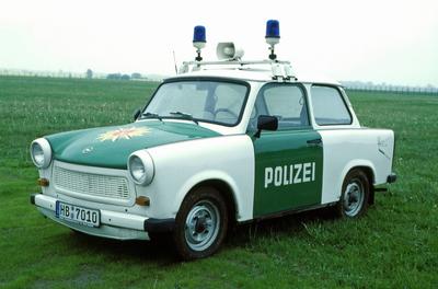 15.05.1999 Polizei Trabi-stock-foto