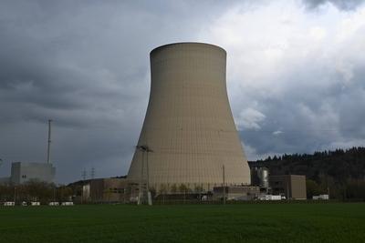 Deutschland hat seine letzten Kernkraftwerke abgeschaltet. Atomausstieg nun auch in Bayern, entgegen dem Wunsch von CSU-stock-foto