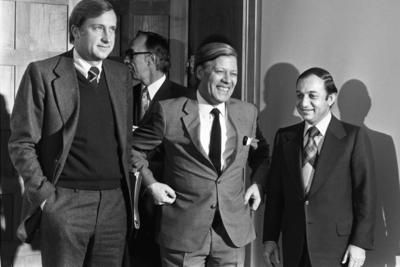 Detlev Karsten ROHWEDDER, Deutschland, Manager und Politiker, links, ehemaliger Vorstandsvorsitzender des Stahlkonzerns-stock-photo