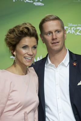 Anna Maria ZIMMERMANN Saengerin mit Ehemann Christian TEGELER Roter Teppich Red Carpet Show Pre-stock-foto