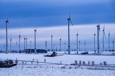 Windpark-stock-foto